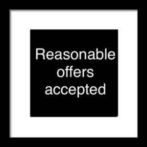 Reasonable offers not turned down